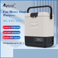 Alpicool fridge Car Refrigerator 8L/15L/22L Outdoor Portable Camping Refrigerator 冰箱 12V24V Dual-use 车载冰箱 家车两用