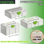 FESTOOL 577808 577817 577818 mini Third Generation S76/S147 Tool Box, Parts Classification Storage B
