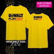 Dewalt Flexvolt Power Tools Microfiber Dry Fit Tshirt Baju [Ready Stock]