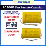 2.5UF 300V 3.5UF 300V 225J 355J Remote Control BM Fan Capacitor [Condenser Kipas]