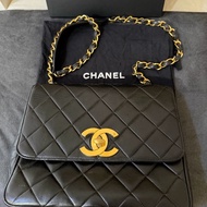 CHANEL 25 貝嫂包 黑金大方胖