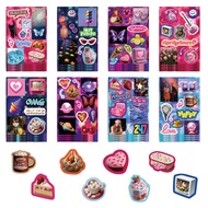 8PCS Retro Y2k Girls Styles DIY Waterproof Hand Graffiti Stickers for Helmet Bicycle Hand Account Pe