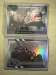 2021 Topps Chrome F1 Max Verstappen purple refractor /399 #43 #98 lot sell