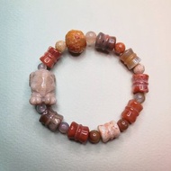 珊瑚玉象神設計款手串