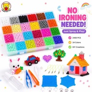 Magic Water Beads Set 2400Pcs 24 Colors Spray Water Craft DIY 3D Puzzle Mainan Edu Kids 水雾魔珠