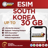 eSIM South Korea 3/5/10/20/30 GB Data | 3 - 30 Days | eSIM Roaming | eSIM Travel | Korea Selatan
