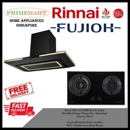 Rinnai RH-C1059-PBR Chimney Hood + Fujioh FH-GS7020S SVGL Gas Hob BUNDLE DEAL - FREE DELIVERY