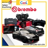 BREMBO NISSAN SKYLINE R35 GTR BRAKE PAD FRONT & REAR