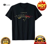 Vu Meter T Shirt Sound Engineer Analog Tshirt Funny Black Vintage Gift Men S-4XL-5XL-6XL