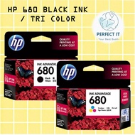 [ORIGINAL] HP 680 BLACK INK / TRI COLOR COLOUR PRINTER INK CARTRIDGES