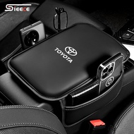 Sieece Leather Car Armrest Pad Center Console Cover Car Interior Accessories For Toyota Wish Hiace S