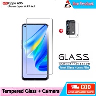 Tempered Glass OPPO A95 Clear Screen Protector Bonus Camera Protector