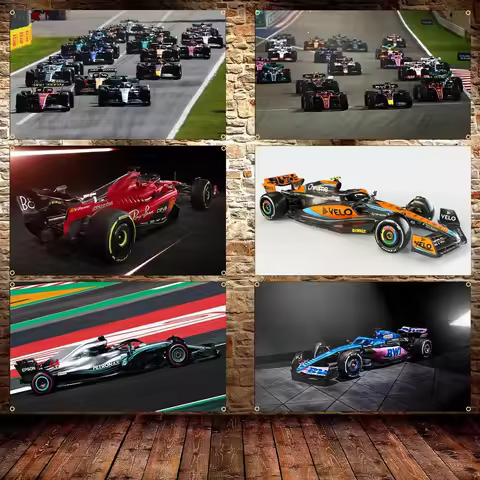 90X150CM 3X5FT F1 RACING CAR FLAG Polyester Printed Racing Car Banner For Decor