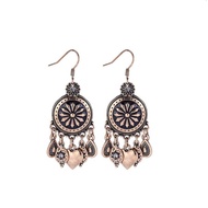 oxidised Heart Earrings Gipsy Style