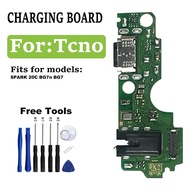 FOR TCNO SPARK 20C BG7 BG7n USB Dock Charging Port Charger Board
