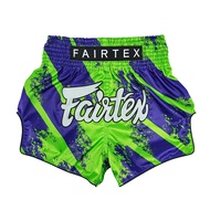 กางเกงมวยรุ่น BS1928 Fairtex Muay Thai Shorts - Green/Blue