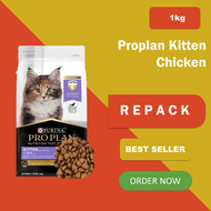 Proplan Kitten Chicken | Makanan Kucing Proplan Kitten Rasa Ayam ukuran 1kg Repack
