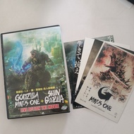 Godzilla Minus One + Shin Godzilla Original DVD (used) + exclusive cards