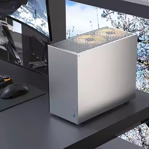 (New Arrival)ZZAW C2 Plus Computer Case Support Full Size MATX Motherboard+ATX Power Supply+3 Fans L