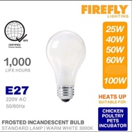 FIREFLY INCANDESCENT LIGHT FROSTED BULB WARM WHITE E27 ILAW DE BOMBILYA