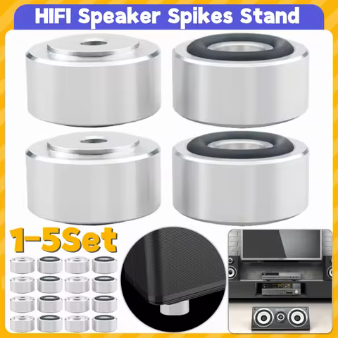 4/8Pcs HIFI Speaker Spikes Stand Feet Pad Aluminum Alloy Speaker Isolation Stand Feet Pad Speaker Fe