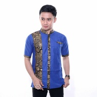 KEMEJA Prada Gold batik Combination Shirt - 88th modern batik Shirt