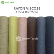 Kain Rayon Viscose Uniqlo 1 Roll 60 Yard - Bahan Katun Cotton