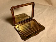 古董 50-60年代 英國 KIGU 貝殼鑲嵌粉盒