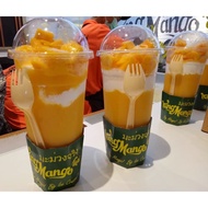 Contents: 50 Pcs 22 Oz Glasses - King Manggo Glasses - Chatime Glasses - Plastic Glasses + Convex Li