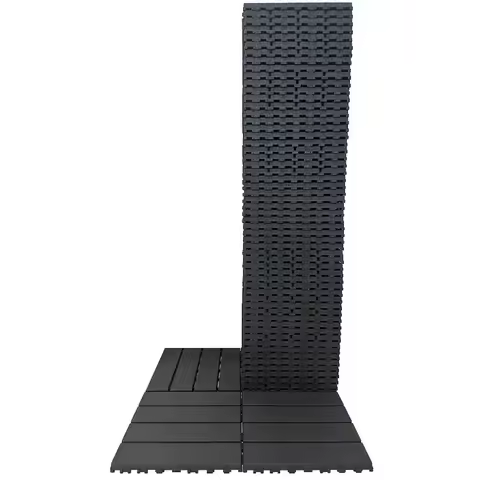 60 sq. ft Plastic Interlocking Deck Tiles,60 PCS,12"x12"(30 x 30cm) Waterproof Outdoor Flooring All 
