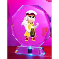 Brawl Stars Game Peripheral Night Light Figurine Serchi Black Crow Edgar Leon Figurine Model Stand F