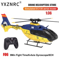 YXZNRC F06 Helicopter EC135 RC Helicopter Review & Flights Gyro RTF Direct Drive Dual Brushless Moto