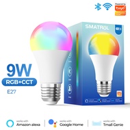 SMATRUL Bluetooth 5.0 Light Bulb Smart Life/Tuya APP Control 8W 10W 13W E27 Smart Dimming RGB+CW+WW 