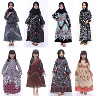 Baju Batik Anak Perempuan model Gamis Usia 2 sampai 12 tahun Murah