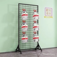 Grid Rack Display Rack Shelf Shelf Shelf Work Grid Shelf Mobile Wire Kindergarten Floor Accessories 