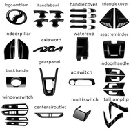 Vemart perodua axia new 2023-2024 glossy black car interior accessories