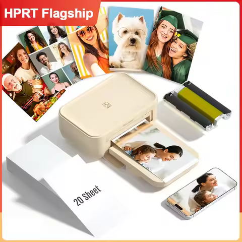 HPRT CP4100 Thermal Photo Printer 4x6 inch Bluetooth Wireless Desktop Instant Picture Printer With 2