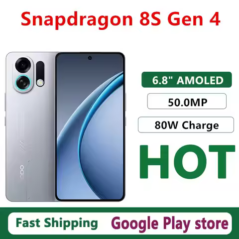 Original Oppo K13 Turbo Pro Mobile Phone Snapdragon 8s Gen 4 OTA 6.8" AMOLED 50.0MP Camera 80W Charg