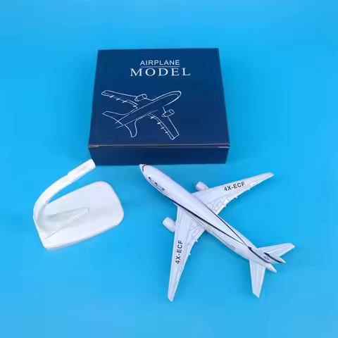 New 1:400 Scale 16CM Diecast Metal B-777 El Al Air Airlines Aircraft Israel Model Alloy Airplane Wit