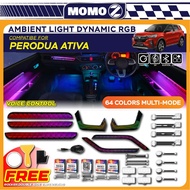 Car Perodua Ativa Ambient Light Magic App Universal Interior LED Atmosphere Strip Light Lampu Dalam 