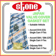 STONE JAPAN VALVE COVER GASKET SET for HONDA ACCORD SV4 CD V-TEC SINGLE CAM S84 S86 CF ODYSSEY RA6