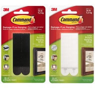 3M Command 17206 Large Picture Hanging Strips (Holds Up To 7.2kg) (4 sets/pck) Wall Adhesive