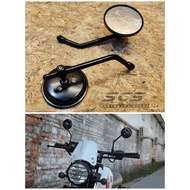 Side Mirror Universal Chrome Black Round Accessories Motor Classic RXZ EX5 Lambretta Vespa Leoncino 