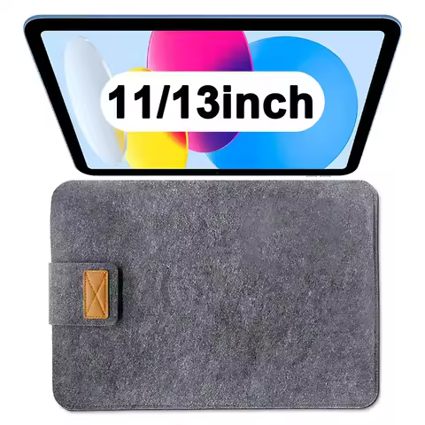 Thickened Felt Laptop Case 11-13inch Universal Storage Bags for IPad Pro Air Samsung Xiaomi Huawei N