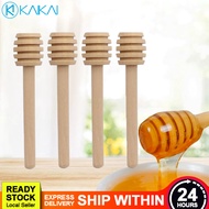 🔥 SMOOTH DRIZZLE 🔥 8cm Mini Wooden Honey Stick Bar Stirrer Dispense Long Handle Honey Dipper Spoon