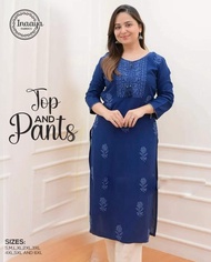 Stylish Top And Pants By Inaya Fabric