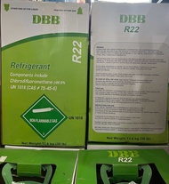 น้ำยาแอร์ R22 13.6kg ไม่รวมถัง ยี่ห้อDBB R22ถังเขียว