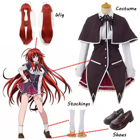 Anime High School Dxd Cosplay Rias Gremory Cosplay Costume Women's Uniforms Halloween Clothes Custom