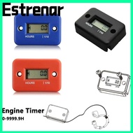 ESTRENAR Inductive Hour Meter, Waterproof Digital Display Engine Hour Meter, Easy Installation LCD S