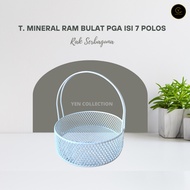 Yen Round Mineral Water Rack Plain Handle Mineral Water Basket
